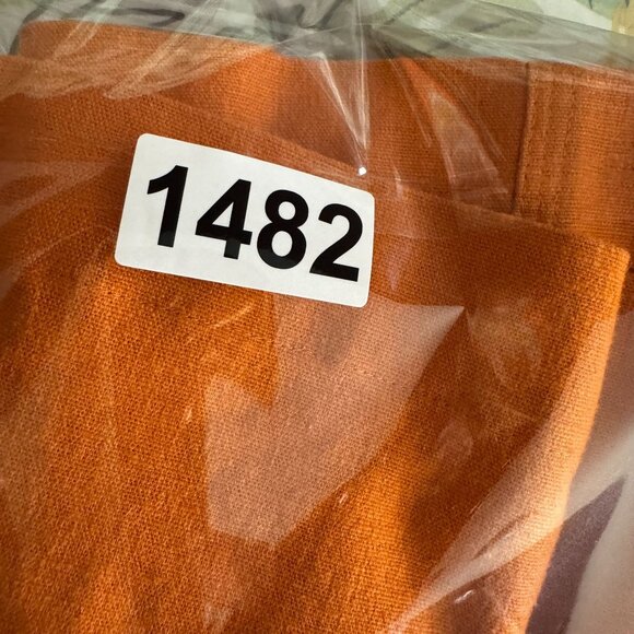 Bloomingdales‎ Womens Orange Linen Blend Button Front Utility Jacket Size 16W - Picture 6 of 6